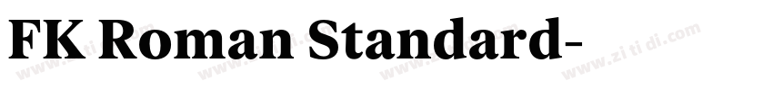 FK Roman Standard字体转换